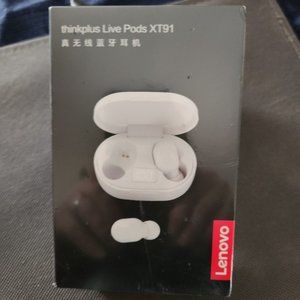 LENOVO THINKPLUS EARBUDS XT91 NEVER OPENED BRAND NEW WHITE NWT NIP